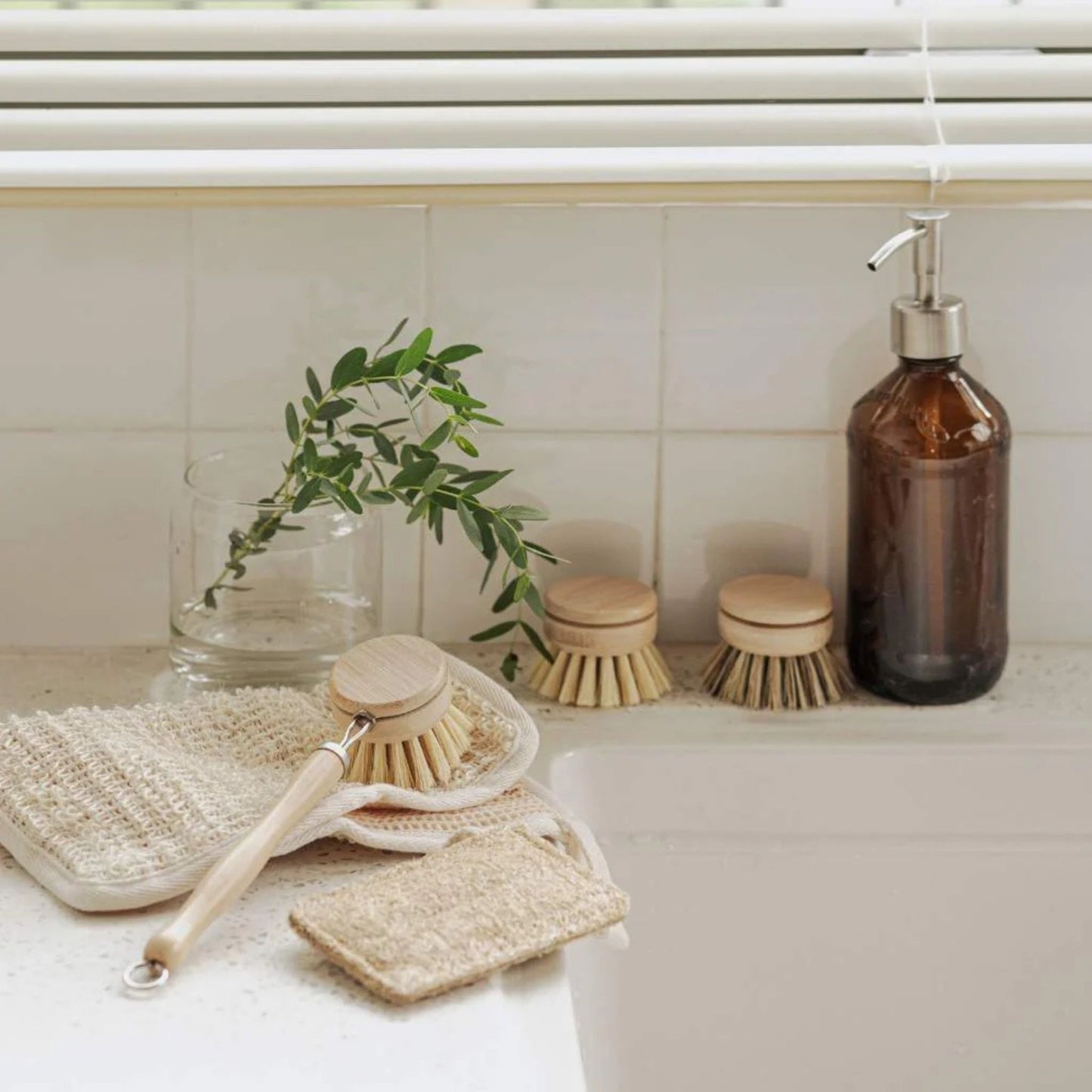 Bamboe afwasborstelset - Set van 4 stuks