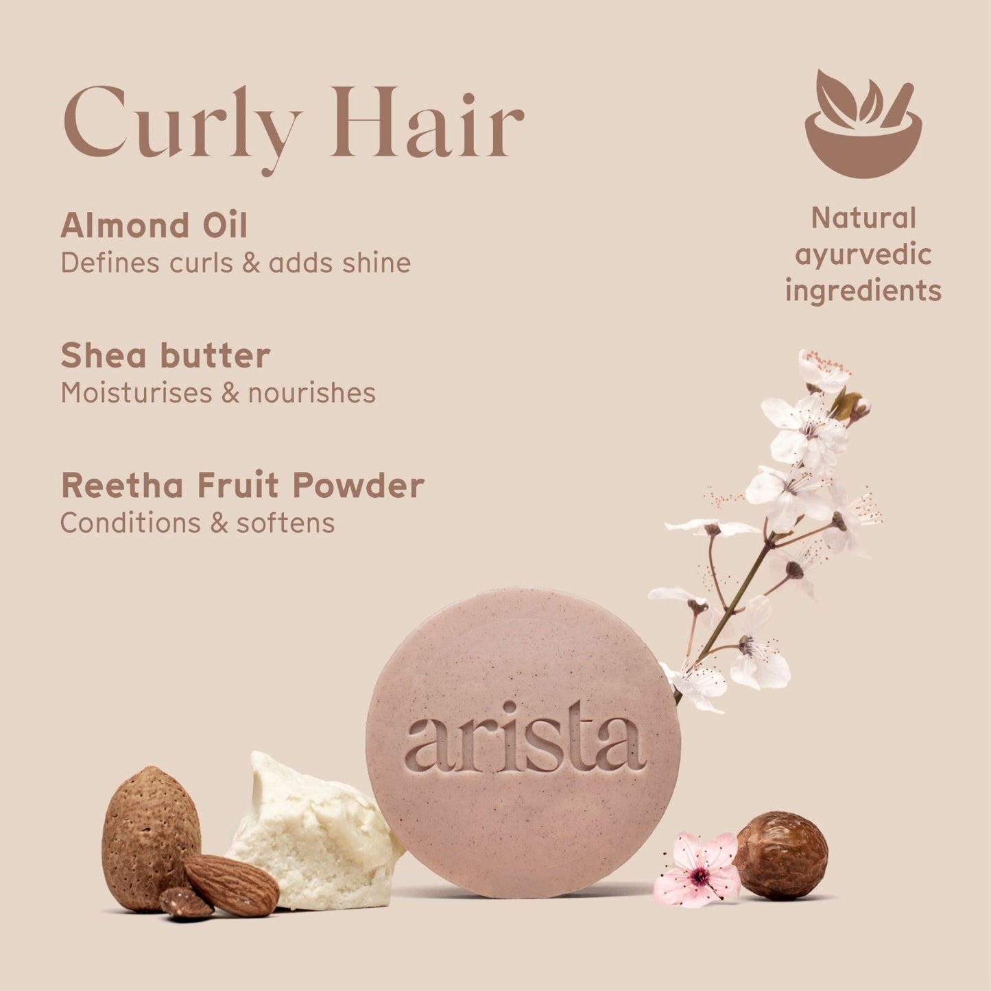 Arista Ayurveda - Shampoo Bar - Krullend haar