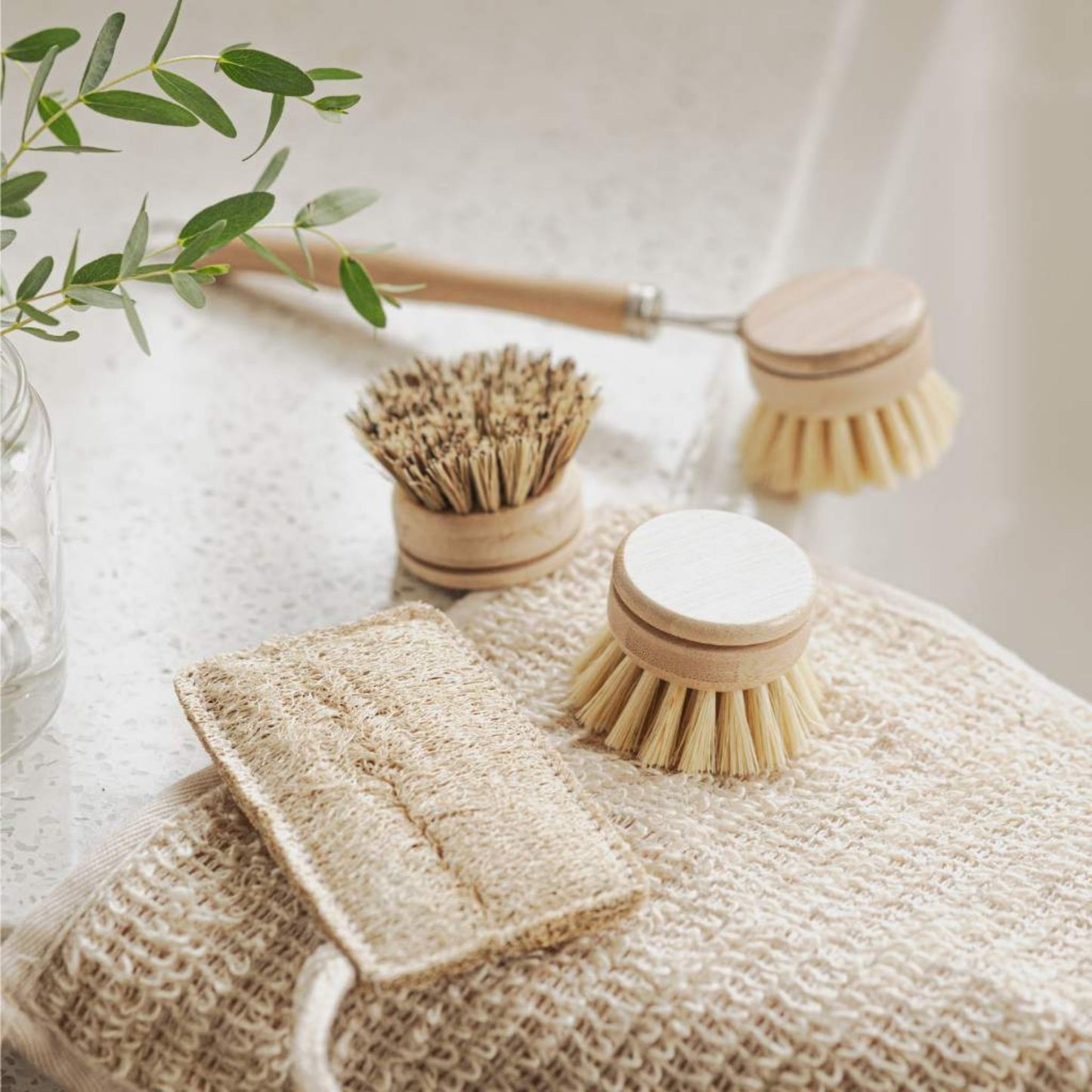 Bamboe afwasborstelset - Set van 4 stuks