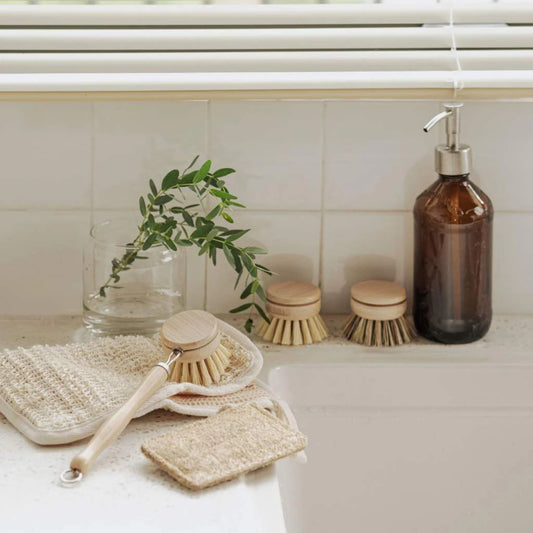 Bamboe afwasborstelset - Set van 4 stuks