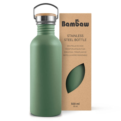 RVS waterfles saliegroen - 500 ml