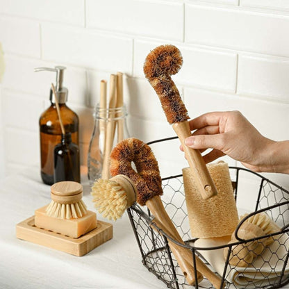 Bamboe afwasborstelset - Set van 6 stuks