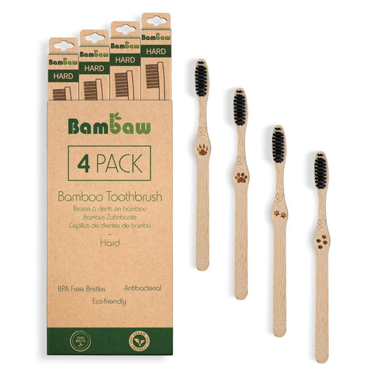 Bambaw Bamboe Tandenborstels - 4 stuks